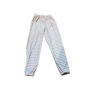 Justice Sleep Girl L (12/14) Pajamas Pants jogger lounge stripes Bottom Pjs 
